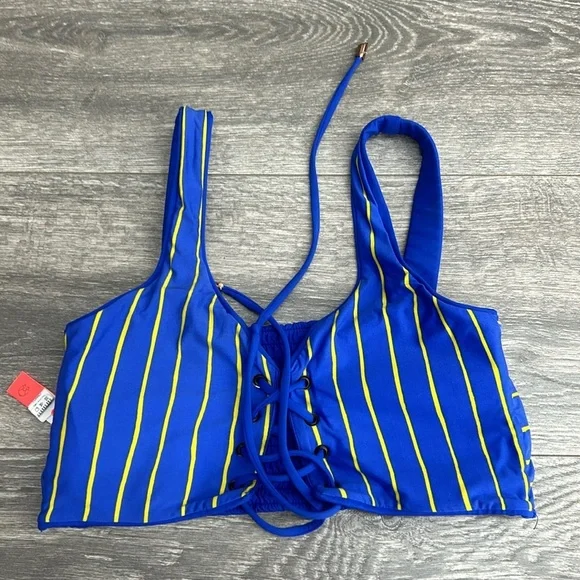 Maaji smocking dazzle 4 way reversible lace up bikini top - Picture 13 of 14